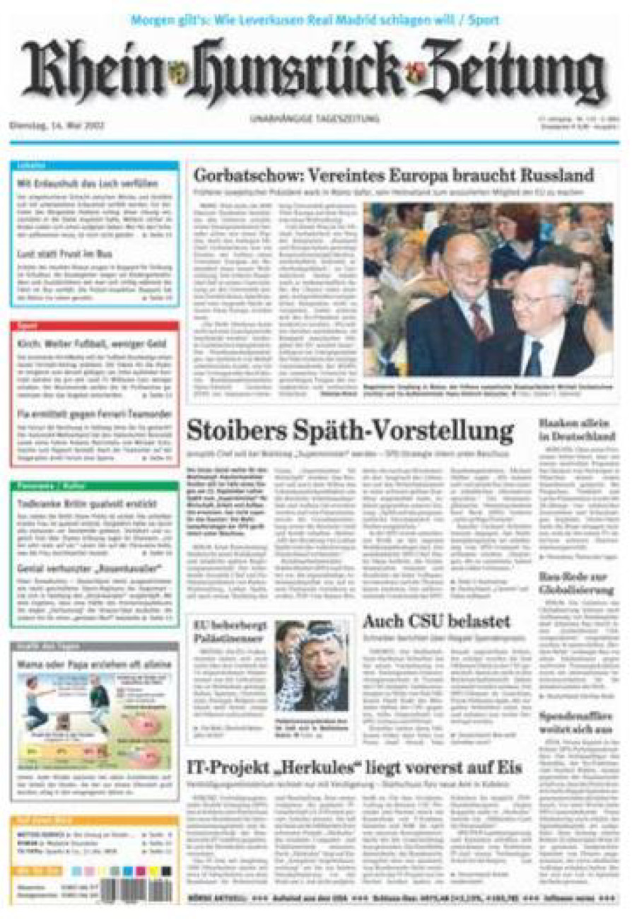 Rhein-Hunsrück-Zeitung vom Dienstag, 14.05.2002