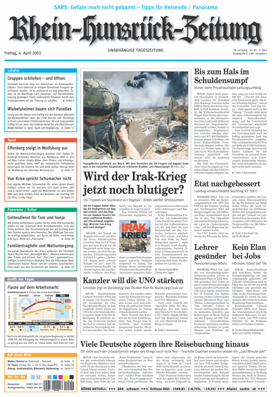 Rhein-Hunsrück-Zeitung vom Freitag, 04.04.2003
