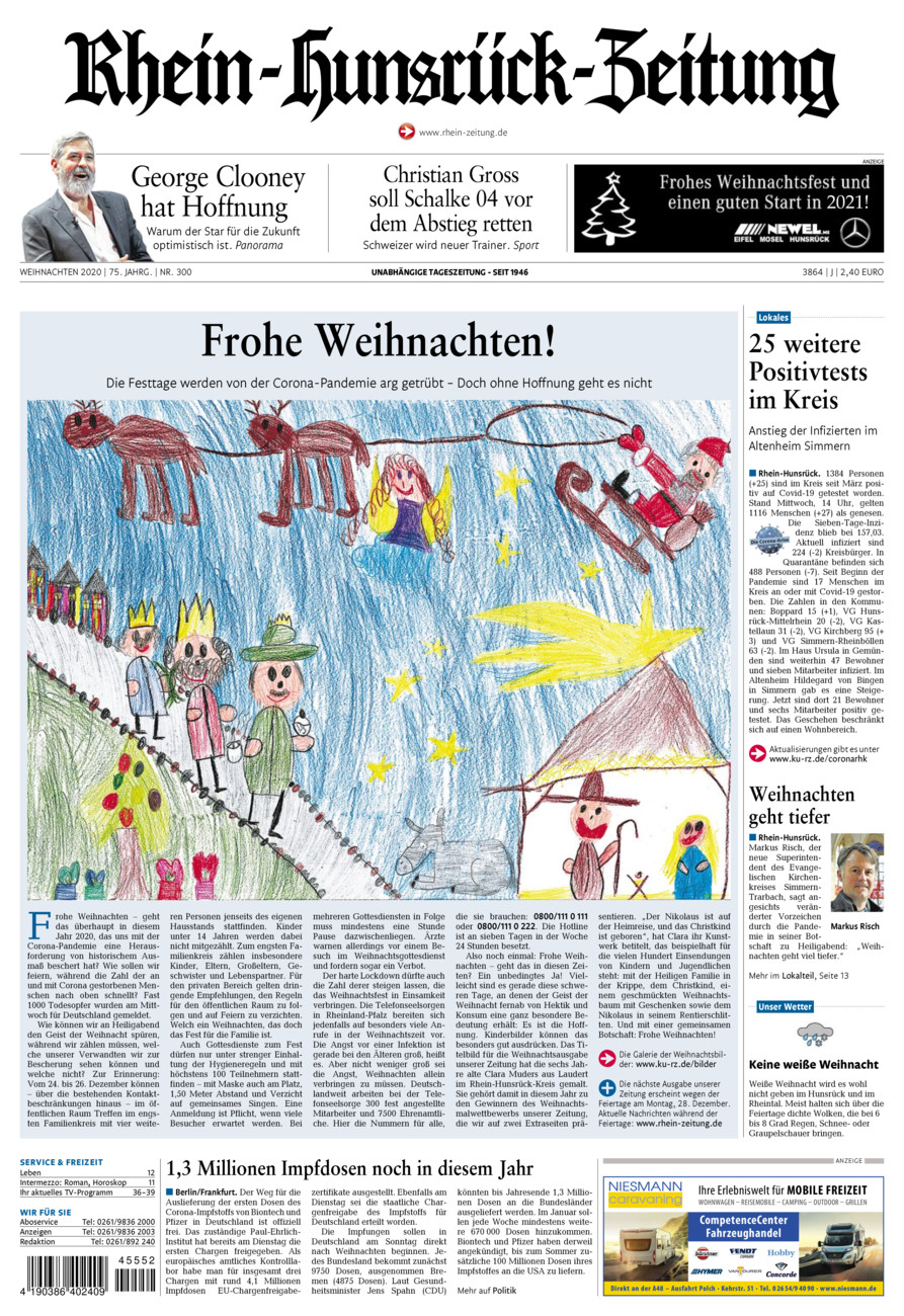 Rhein-Hunsrück-Zeitung vom Donnerstag, 24.12.2020