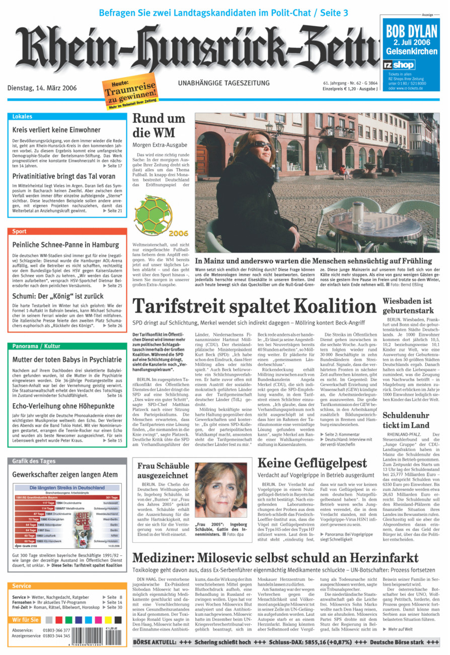 Rhein-Hunsrück-Zeitung vom Dienstag, 14.03.2006