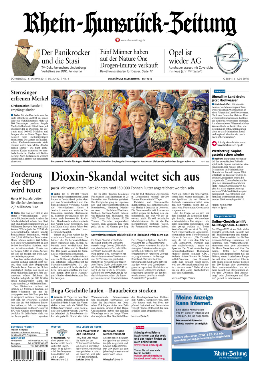 Rhein-Hunsrück-Zeitung vom Donnerstag, 06.01.2011