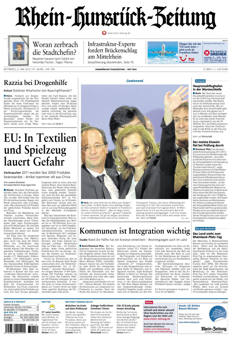 Rhein-Hunsrück-Zeitung vom Mittwoch, 09.05.2012