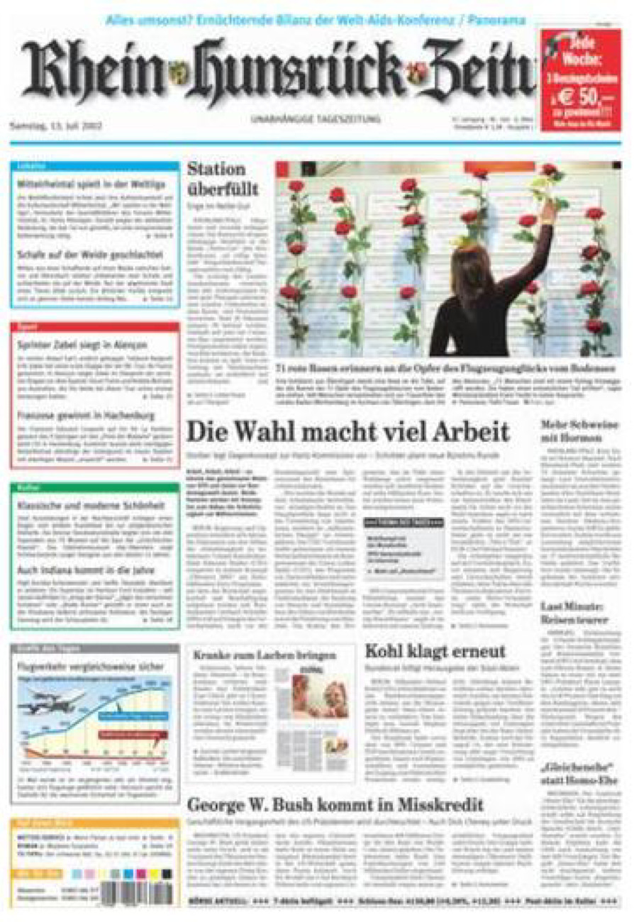 Rhein-Hunsrück-Zeitung vom Samstag, 13.07.2002