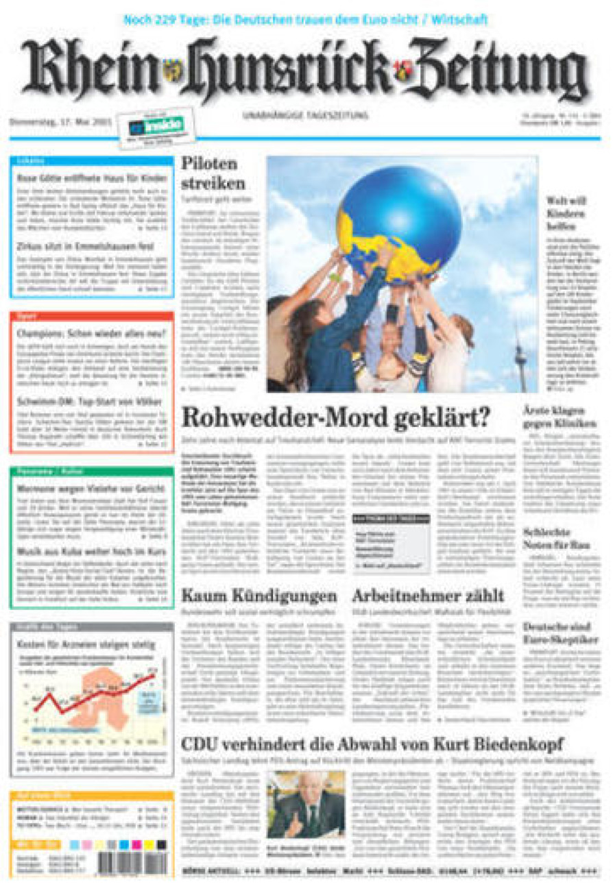 Rhein-Hunsrück-Zeitung vom Donnerstag, 17.05.2001