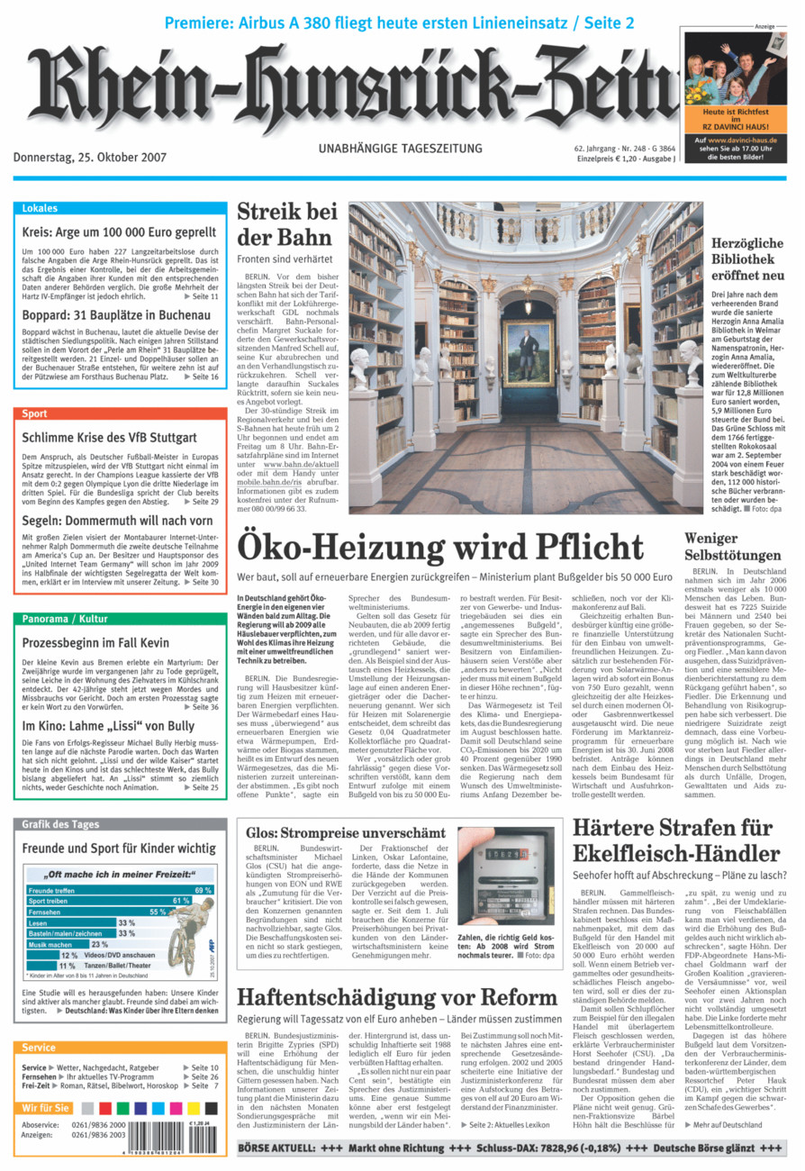 Rhein-Hunsrück-Zeitung vom Donnerstag, 25.10.2007