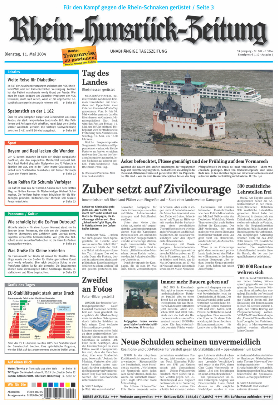 Rhein-Hunsrück-Zeitung vom Dienstag, 11.05.2004