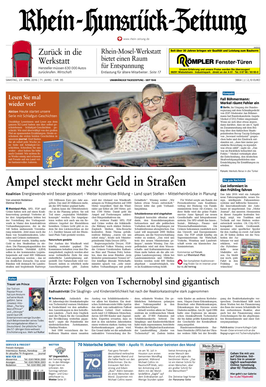 Rhein-Hunsrück-Zeitung vom Samstag, 23.04.2016
