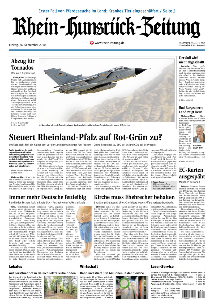 Rhein-Hunsrück-Zeitung vom Freitag, 24.09.2010