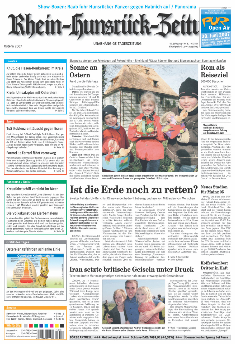 Rhein-Hunsrück-Zeitung vom Samstag, 07.04.2007