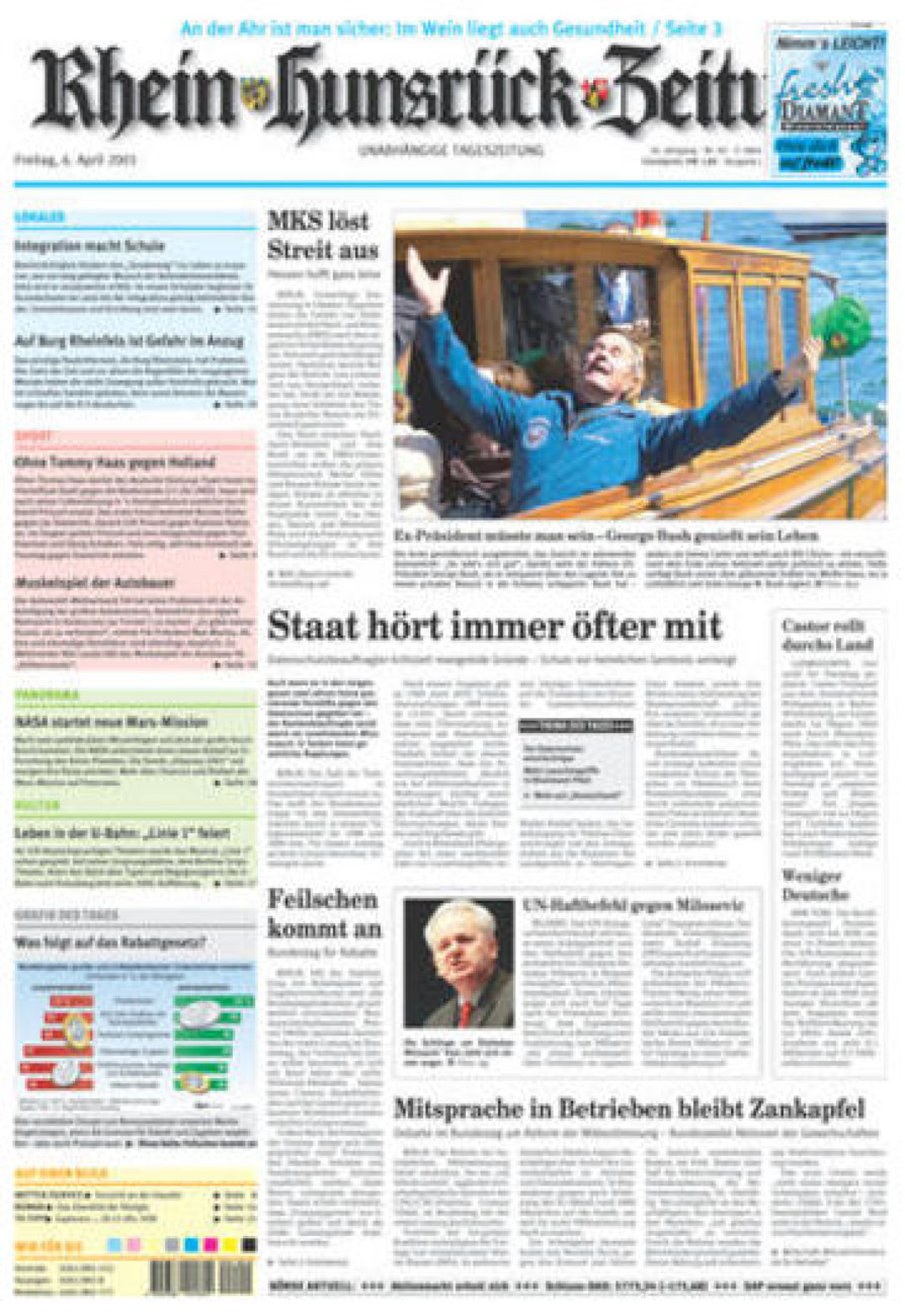 Rhein-Hunsrück-Zeitung vom Freitag, 06.04.2001