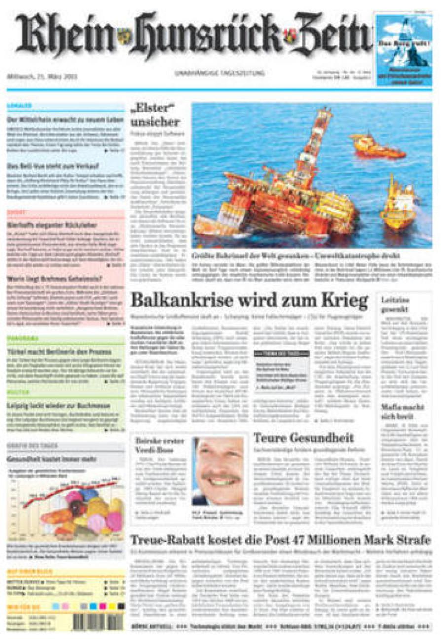 Rhein-Hunsrück-Zeitung vom Mittwoch, 21.03.2001