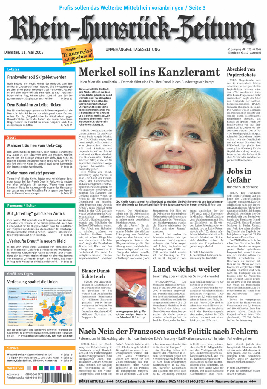 Rhein-Hunsrück-Zeitung vom Dienstag, 31.05.2005