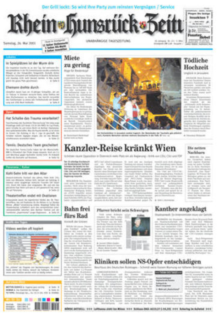 Rhein-Hunsrück-Zeitung vom Samstag, 26.05.2001