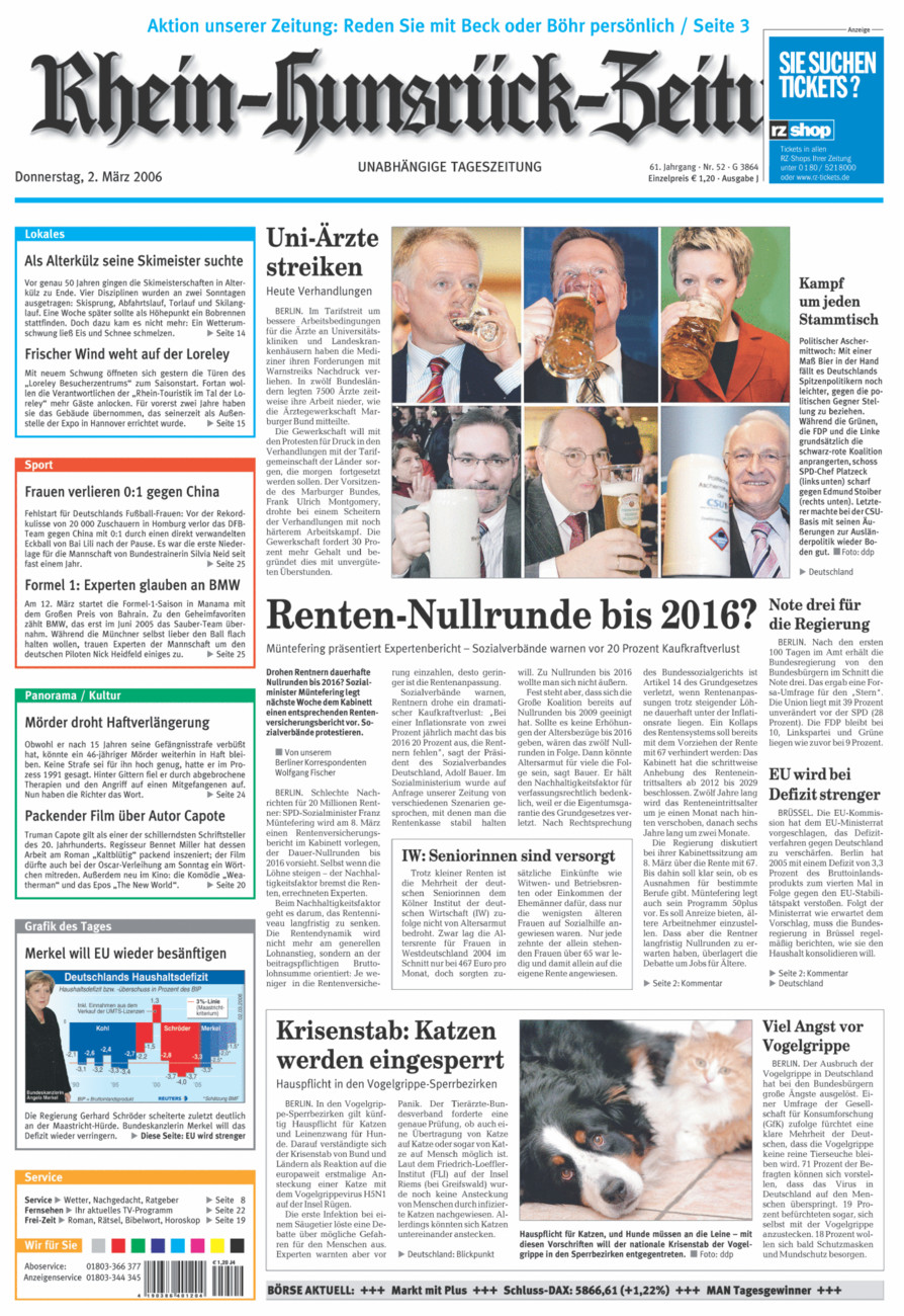 Rhein-Hunsrück-Zeitung vom Donnerstag, 02.03.2006