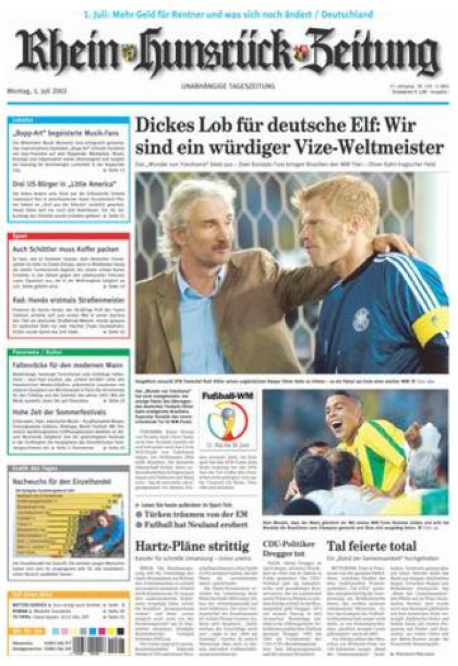 Rhein-Hunsrück-Zeitung vom Montag, 01.07.2002