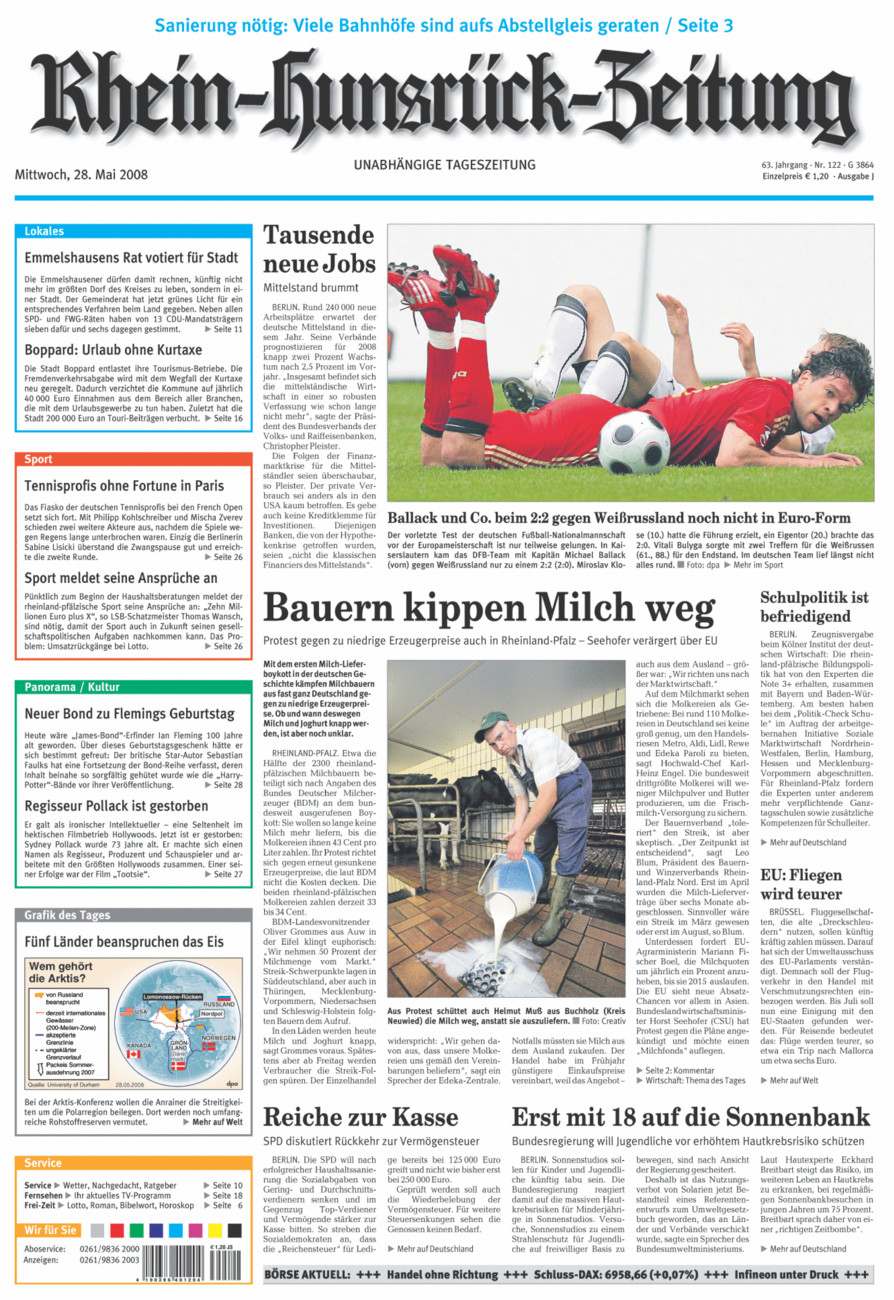 Rhein-Hunsrück-Zeitung vom Mittwoch, 28.05.2008