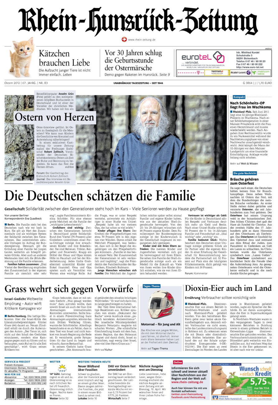 Rhein-Hunsrück-Zeitung vom Samstag, 07.04.2012
