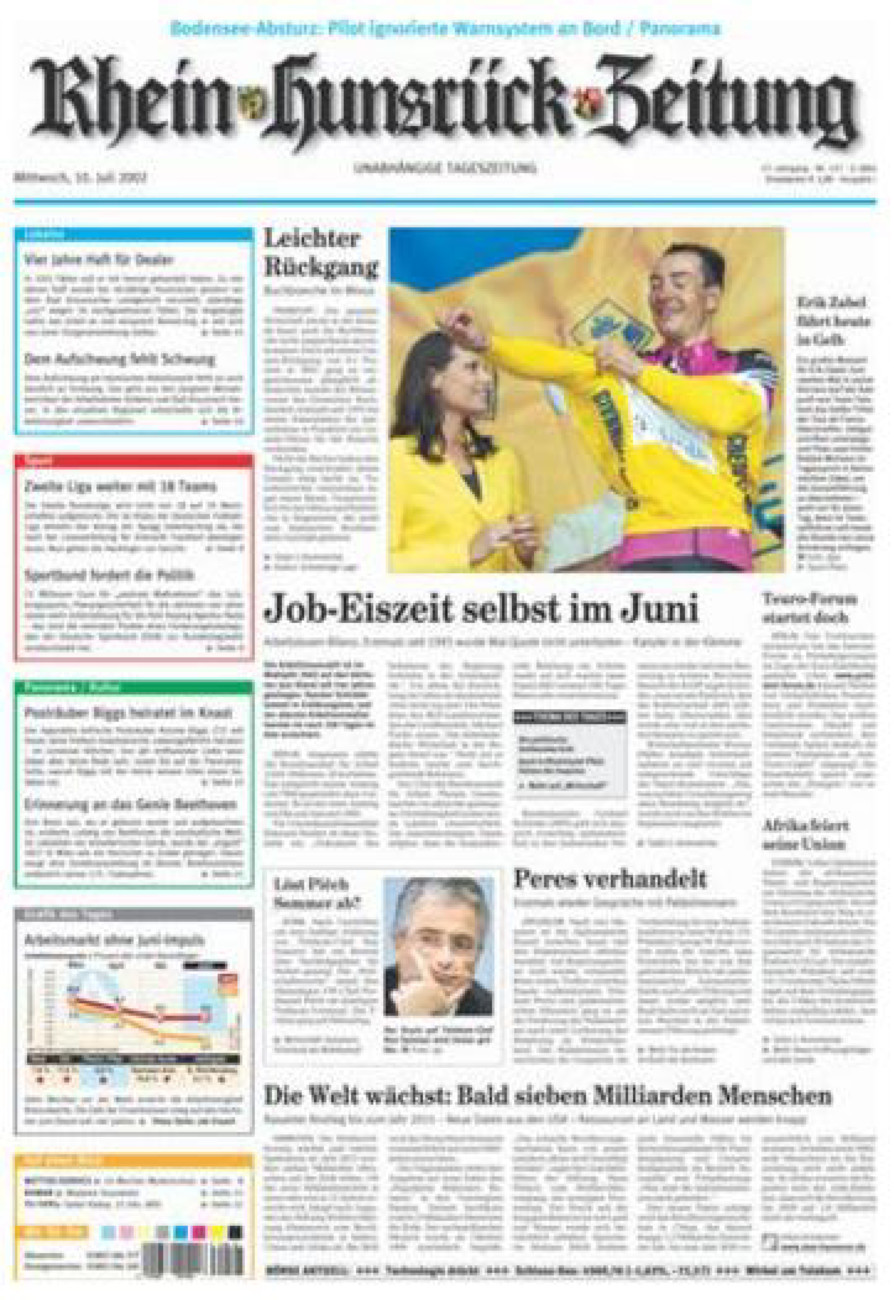 Rhein-Hunsrück-Zeitung vom Mittwoch, 10.07.2002