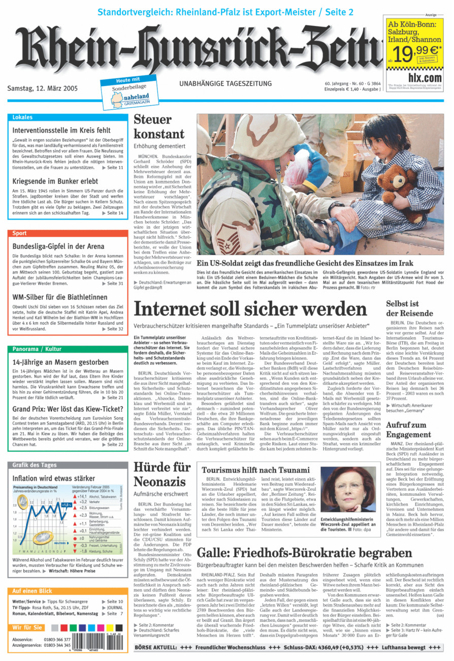 Rhein-Hunsrück-Zeitung vom Samstag, 12.03.2005