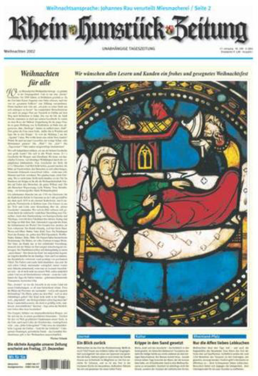Rhein-Hunsrück-Zeitung vom Dienstag, 24.12.2002