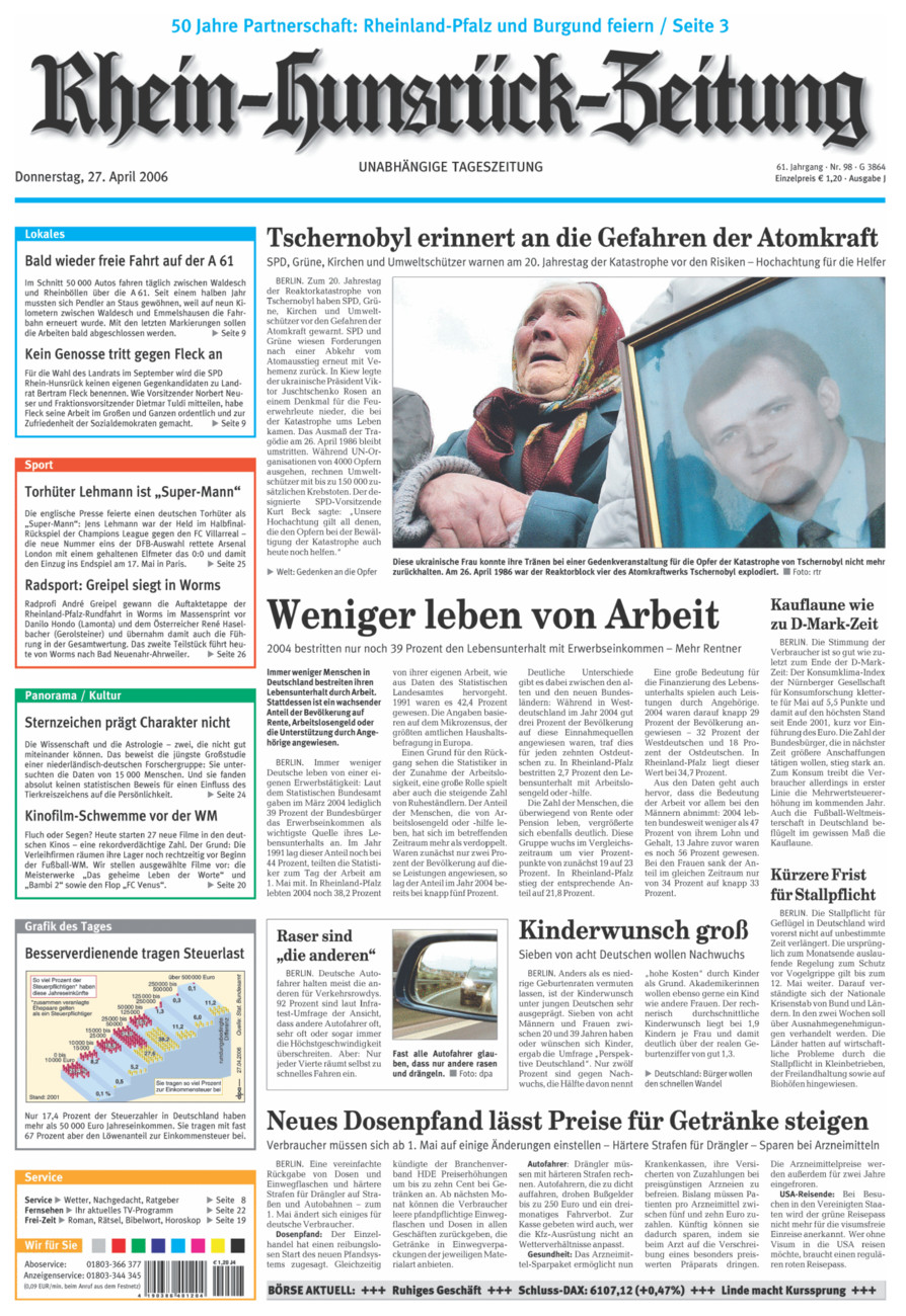Rhein-Hunsrück-Zeitung vom Donnerstag, 27.04.2006