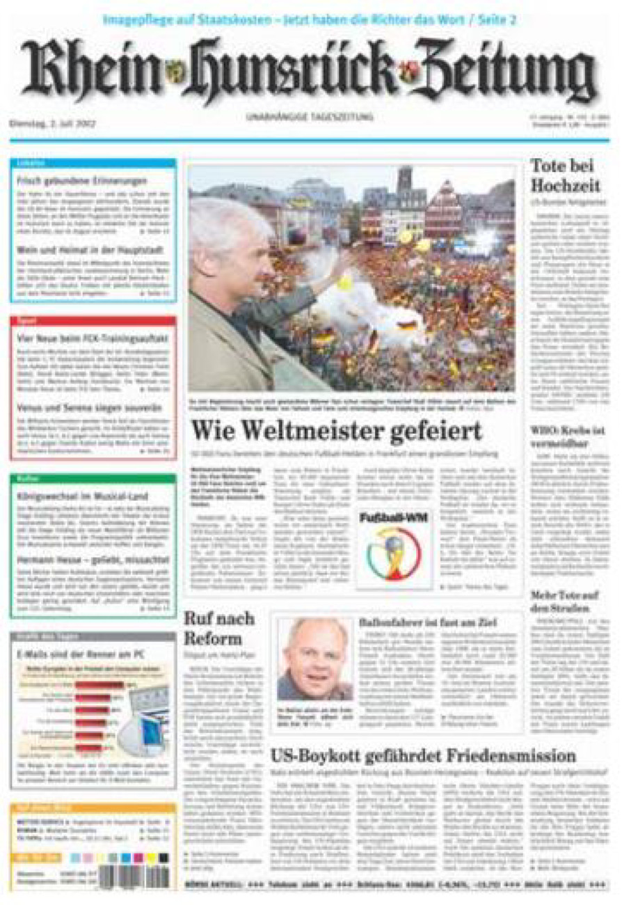 Rhein-Hunsrück-Zeitung vom Dienstag, 02.07.2002