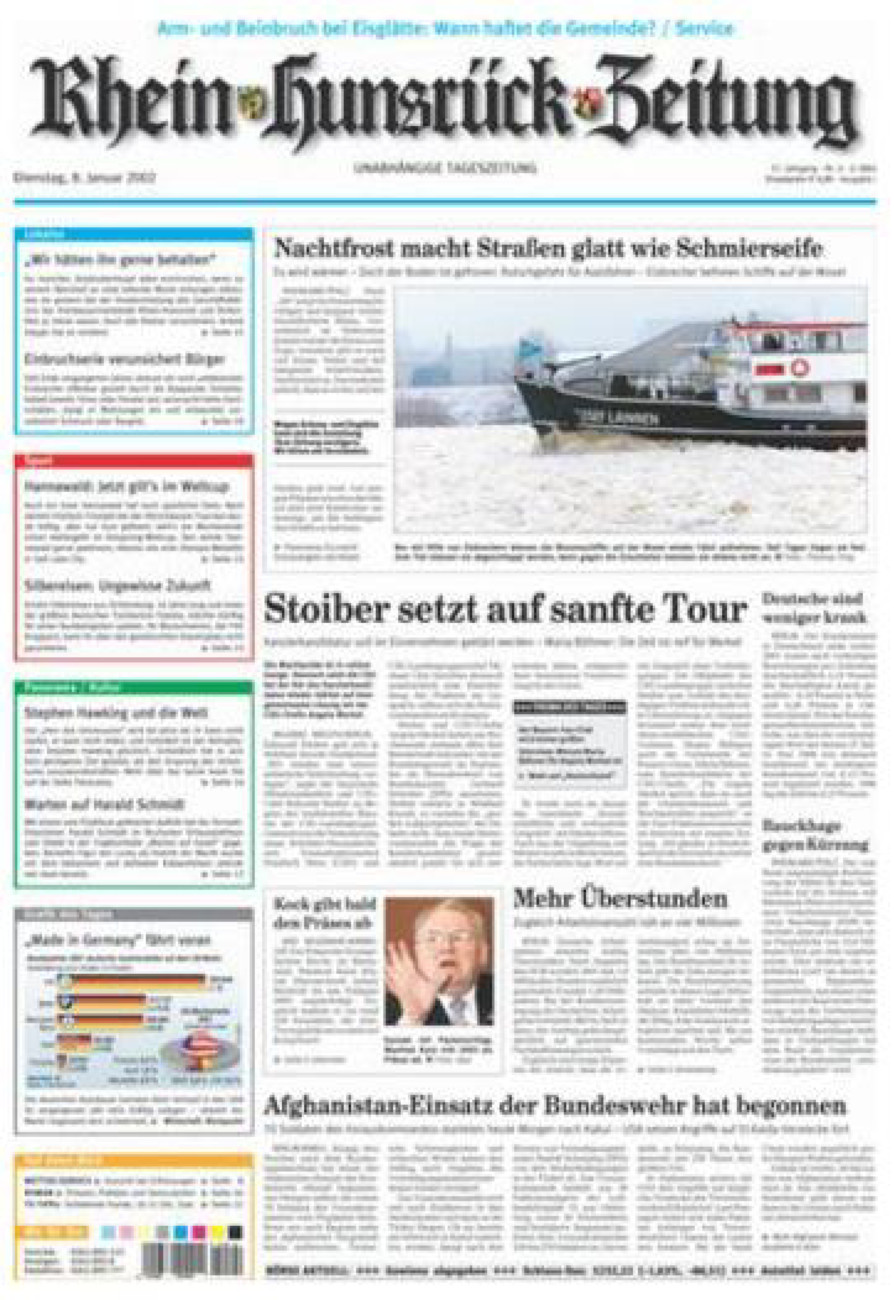 Rhein-Hunsrück-Zeitung vom Dienstag, 08.01.2002