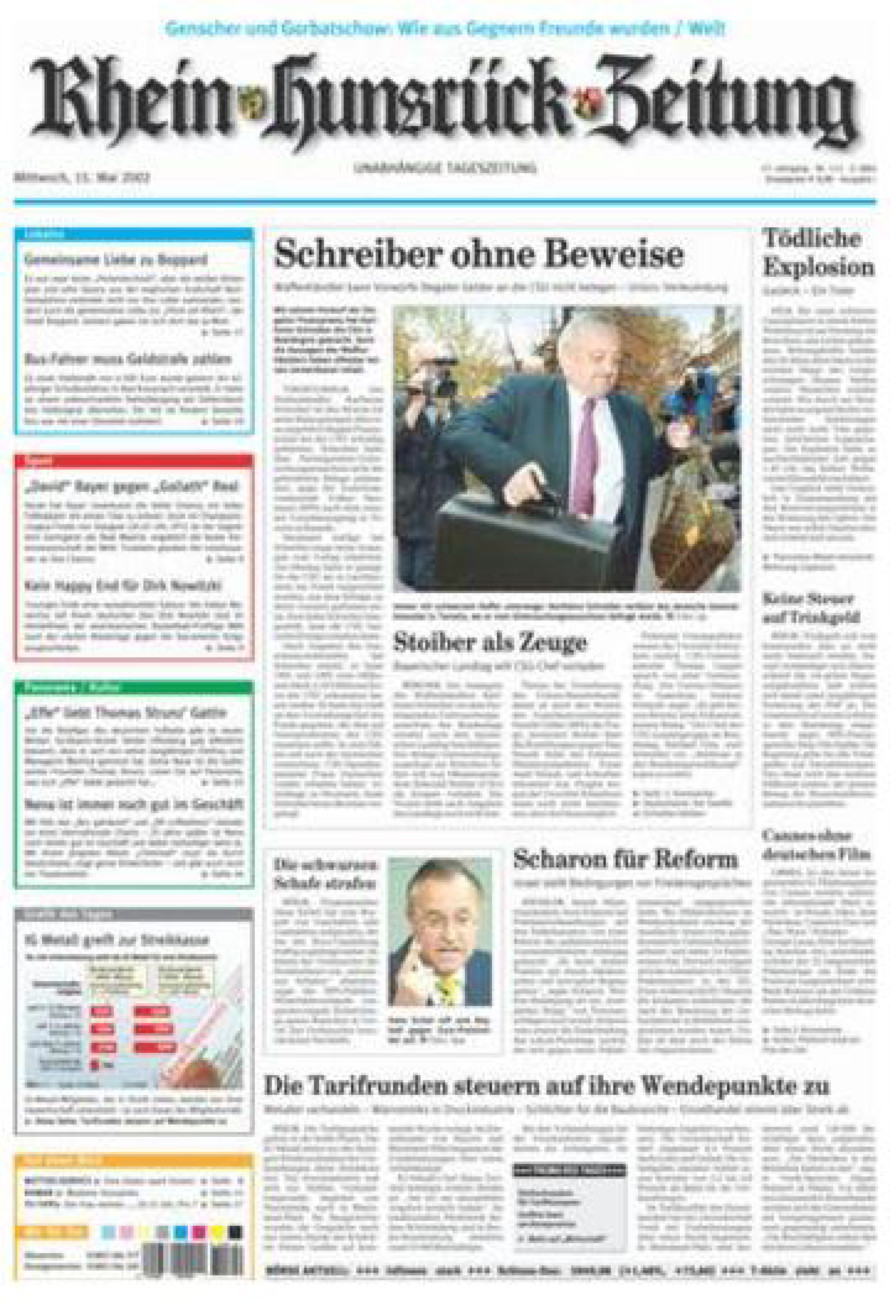 Rhein-Hunsrück-Zeitung vom Mittwoch, 15.05.2002