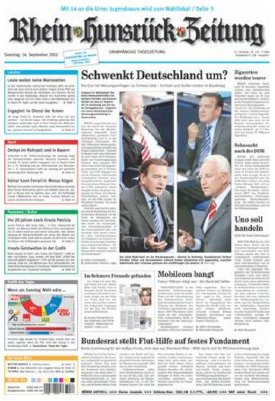 Rhein-Hunsrück-Zeitung vom Samstag, 14.09.2002