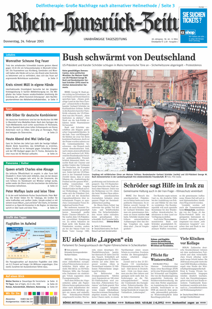 Rhein-Hunsrück-Zeitung vom Donnerstag, 24.02.2005