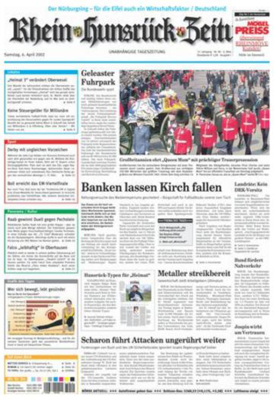 Rhein-Hunsrück-Zeitung vom Samstag, 06.04.2002