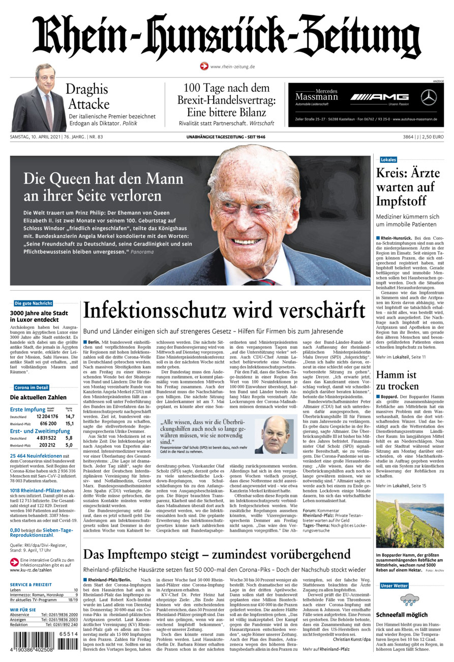 Rhein-Hunsrück-Zeitung vom Samstag, 10.04.2021