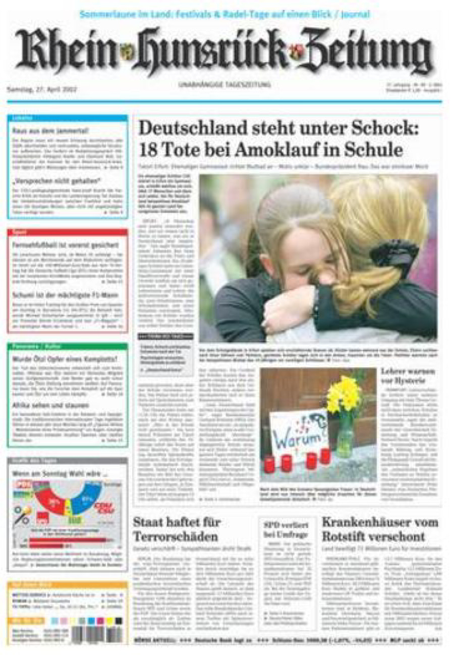 Rhein-Hunsrück-Zeitung vom Samstag, 27.04.2002