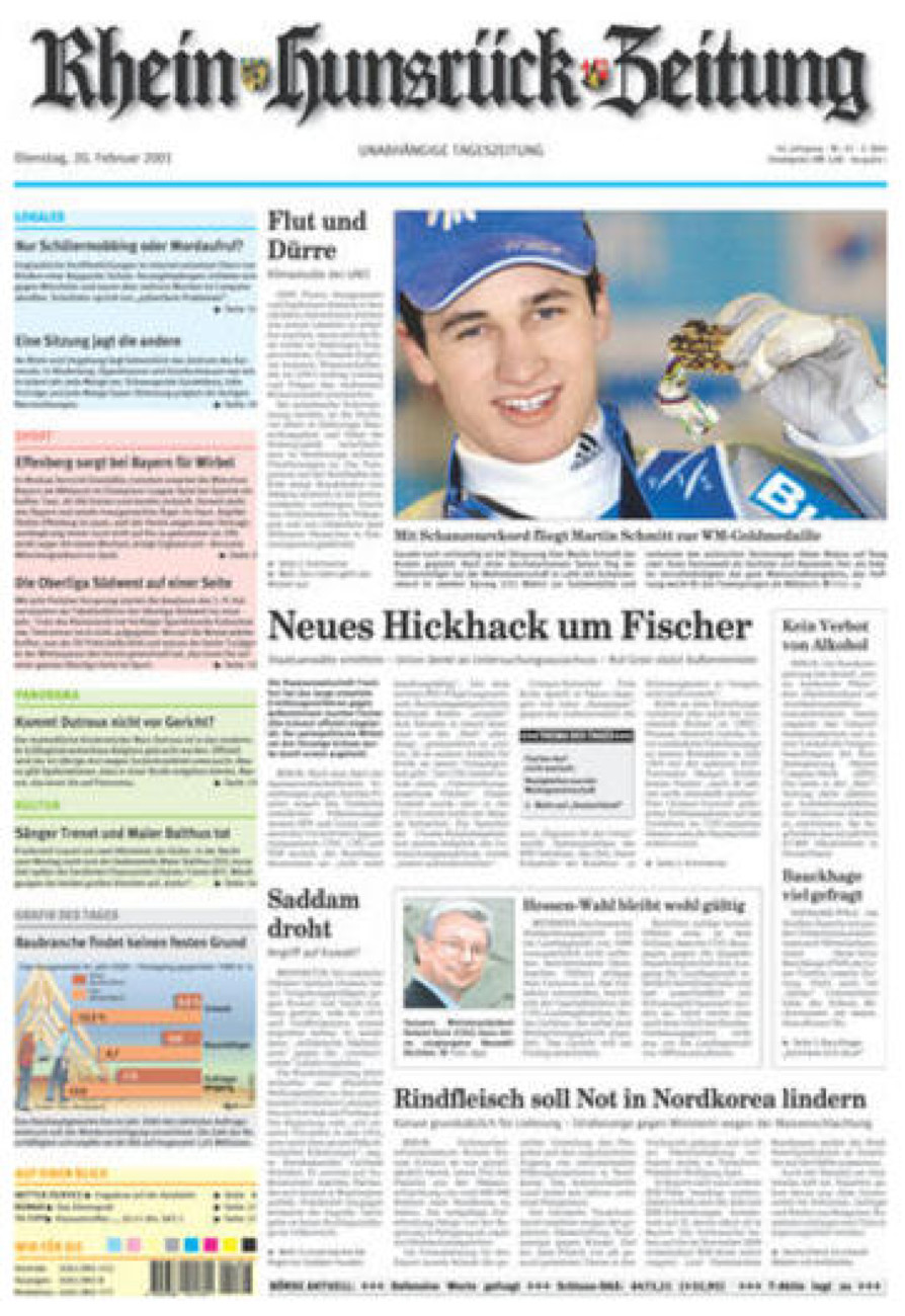 Rhein-Hunsrück-Zeitung vom Dienstag, 20.02.2001