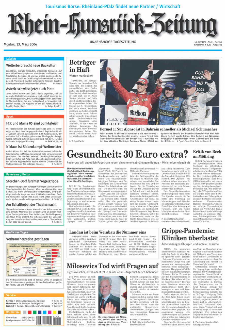 Rhein-Hunsrück-Zeitung vom Montag, 13.03.2006