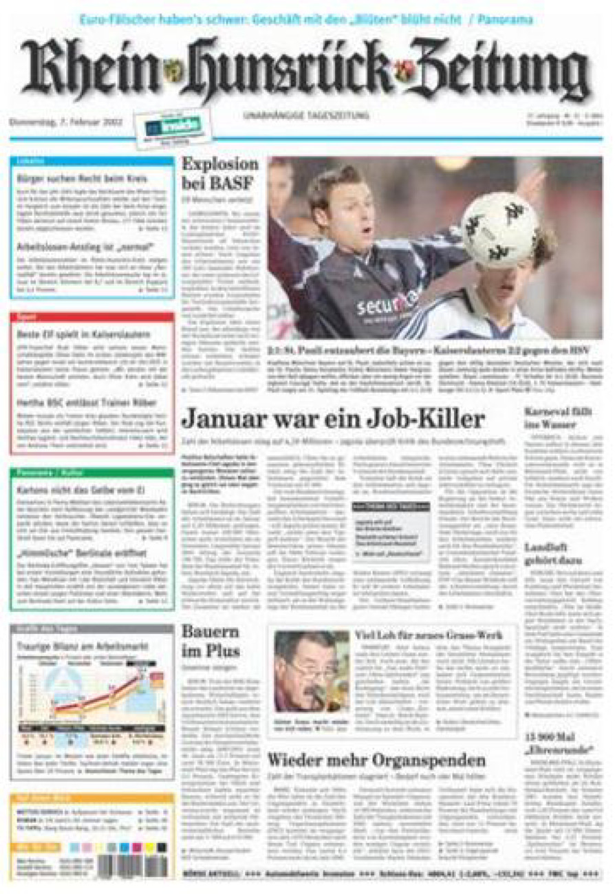 Rhein-Hunsrück-Zeitung vom Donnerstag, 07.02.2002
