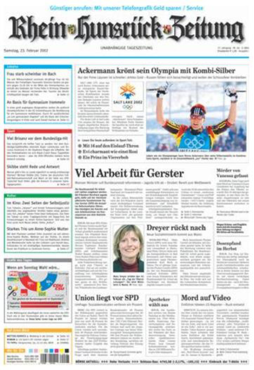 Rhein-Hunsrück-Zeitung vom Samstag, 23.02.2002