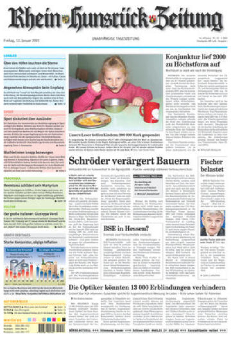Rhein-Hunsrück-Zeitung vom Freitag, 12.01.2001