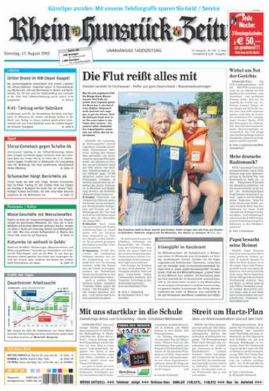 Rhein-Hunsrück-Zeitung vom Samstag, 17.08.2002
