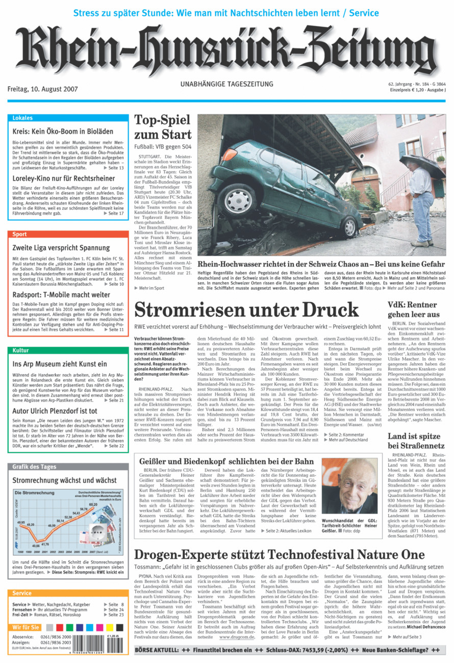 Rhein-Hunsrück-Zeitung vom Freitag, 10.08.2007