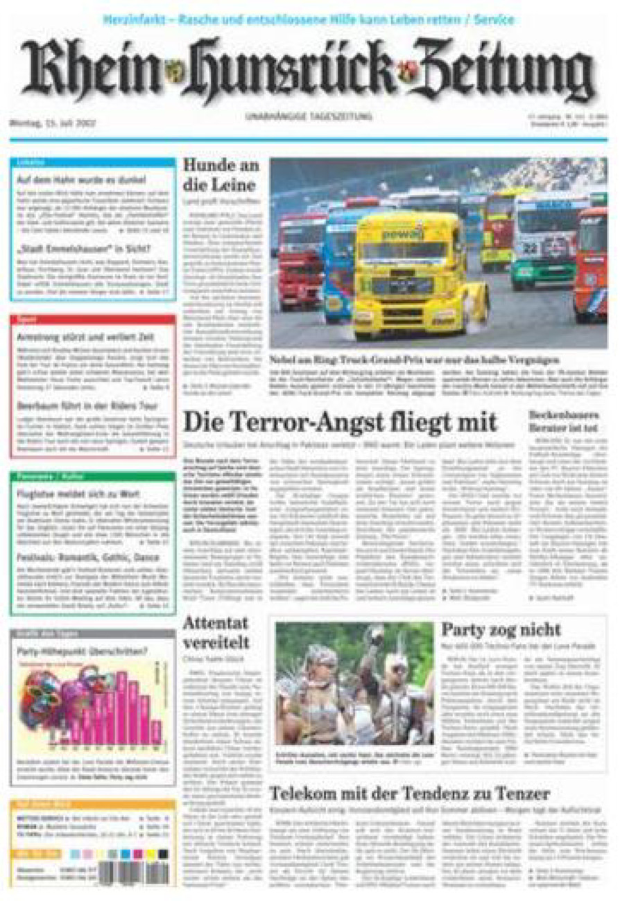Rhein-Hunsrück-Zeitung vom Montag, 15.07.2002