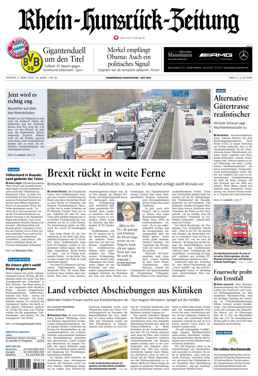 Rhein-Hunsrück-Zeitung vom Samstag, 06.04.2019
