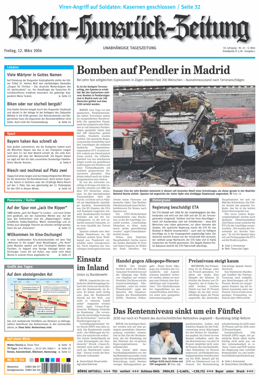 Rhein-Hunsrück-Zeitung vom Freitag, 12.03.2004