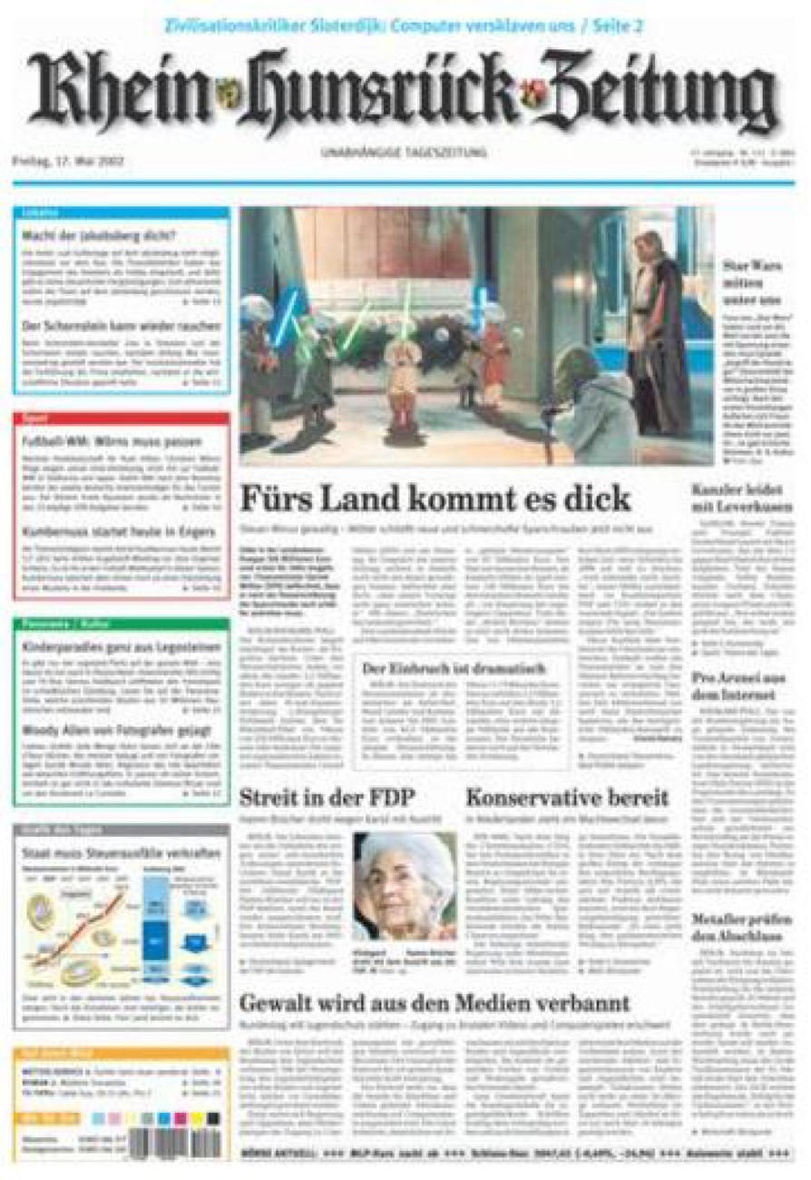 Rhein-Hunsrück-Zeitung vom Freitag, 17.05.2002