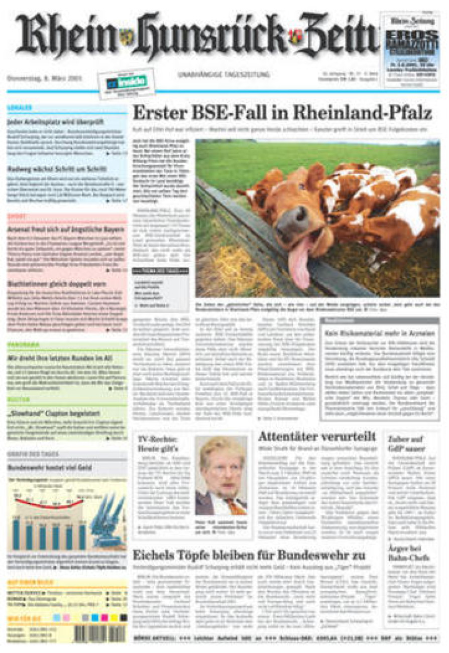 Rhein-Hunsrück-Zeitung vom Donnerstag, 08.03.2001