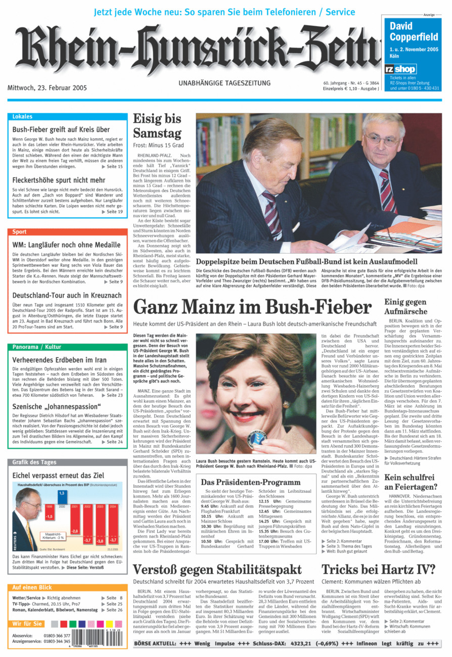 Rhein-Hunsrück-Zeitung vom Mittwoch, 23.02.2005