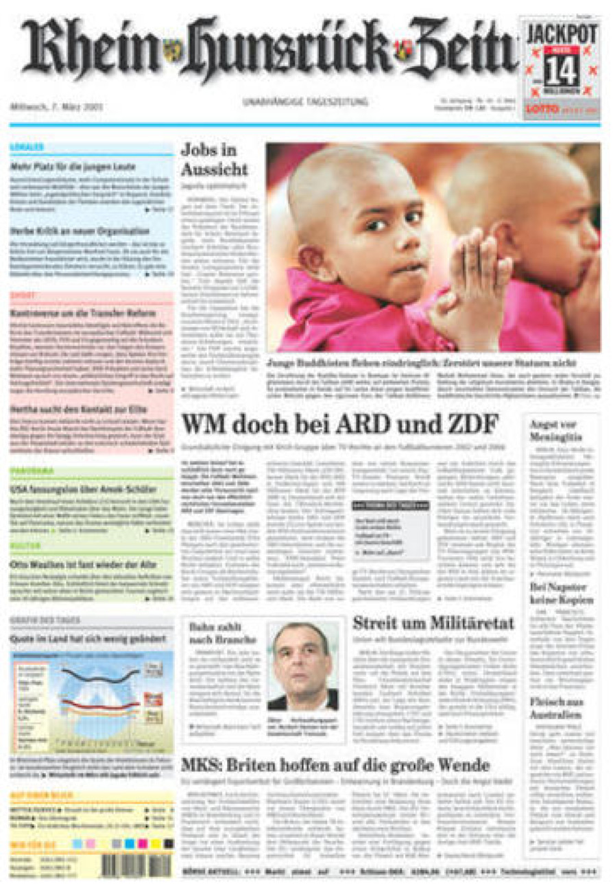 Rhein-Hunsrück-Zeitung vom Mittwoch, 07.03.2001