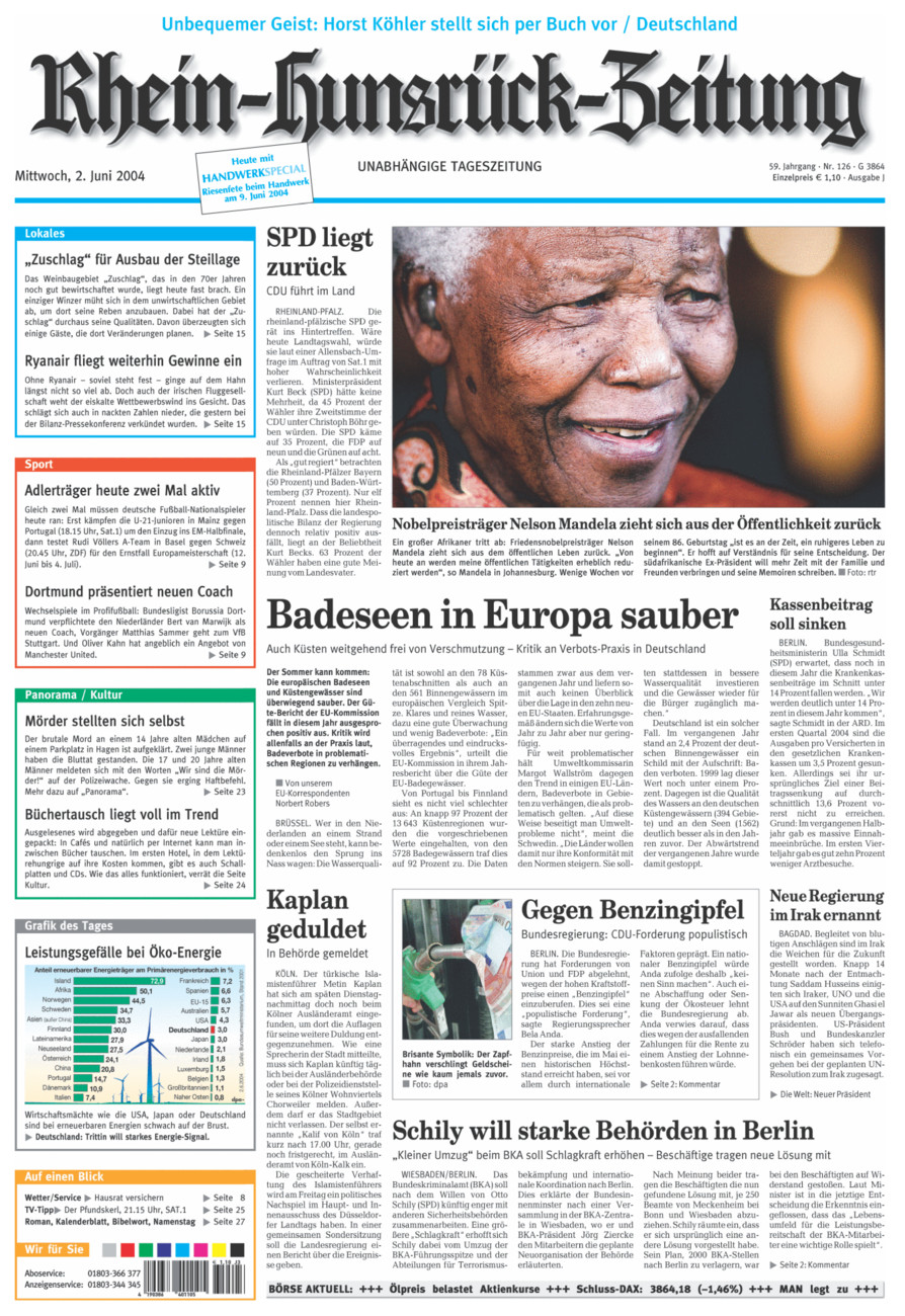 Rhein-Hunsrück-Zeitung vom Mittwoch, 02.06.2004