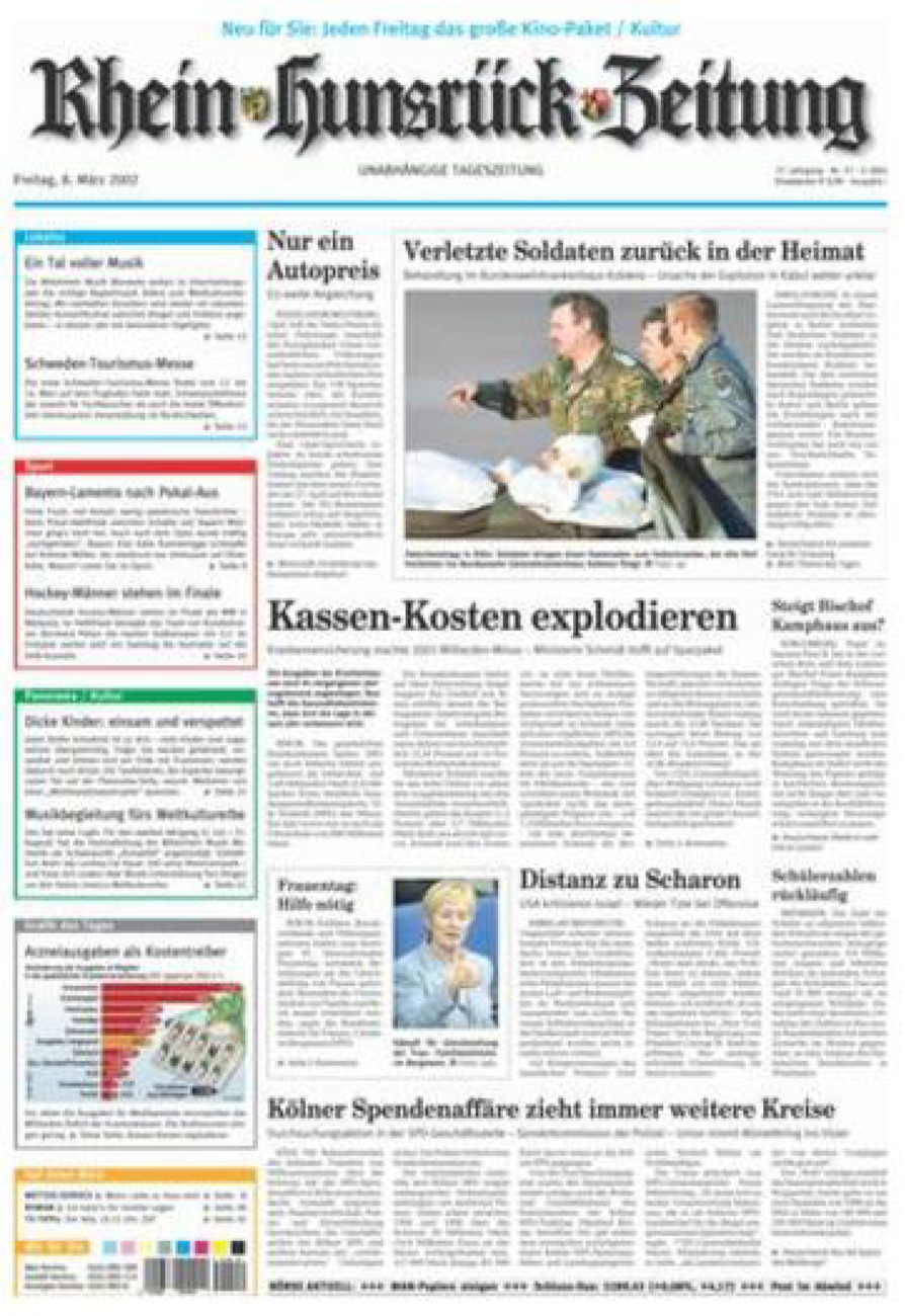 Rhein-Hunsrück-Zeitung vom Freitag, 08.03.2002