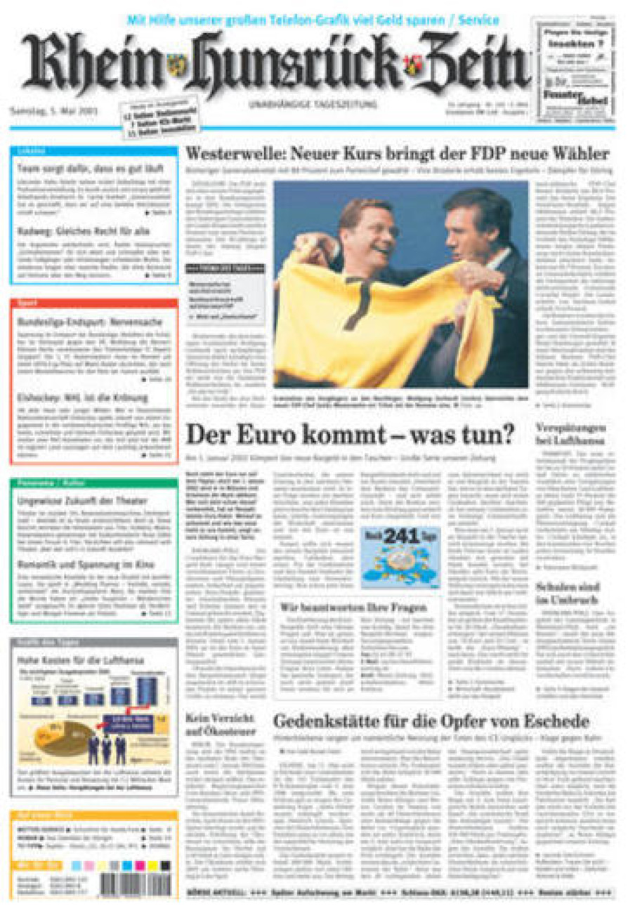 Rhein-Hunsrück-Zeitung vom Samstag, 05.05.2001
